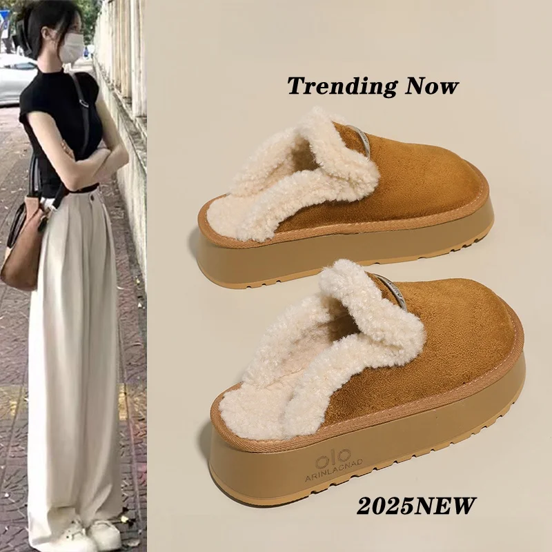 Женские тапочки на флисовой подкладке с закрытым носком, на тонком каблуке, теплые, хлопковые, маленький размер 34, повседневные, зимние ботинки-тапочки
Женские тапочки на флисовой подкладке с закрытым носком, на тонком каблуке, теплые, хлопковые, маленький размер 34, повседневные, зимние ботинки-тапочки