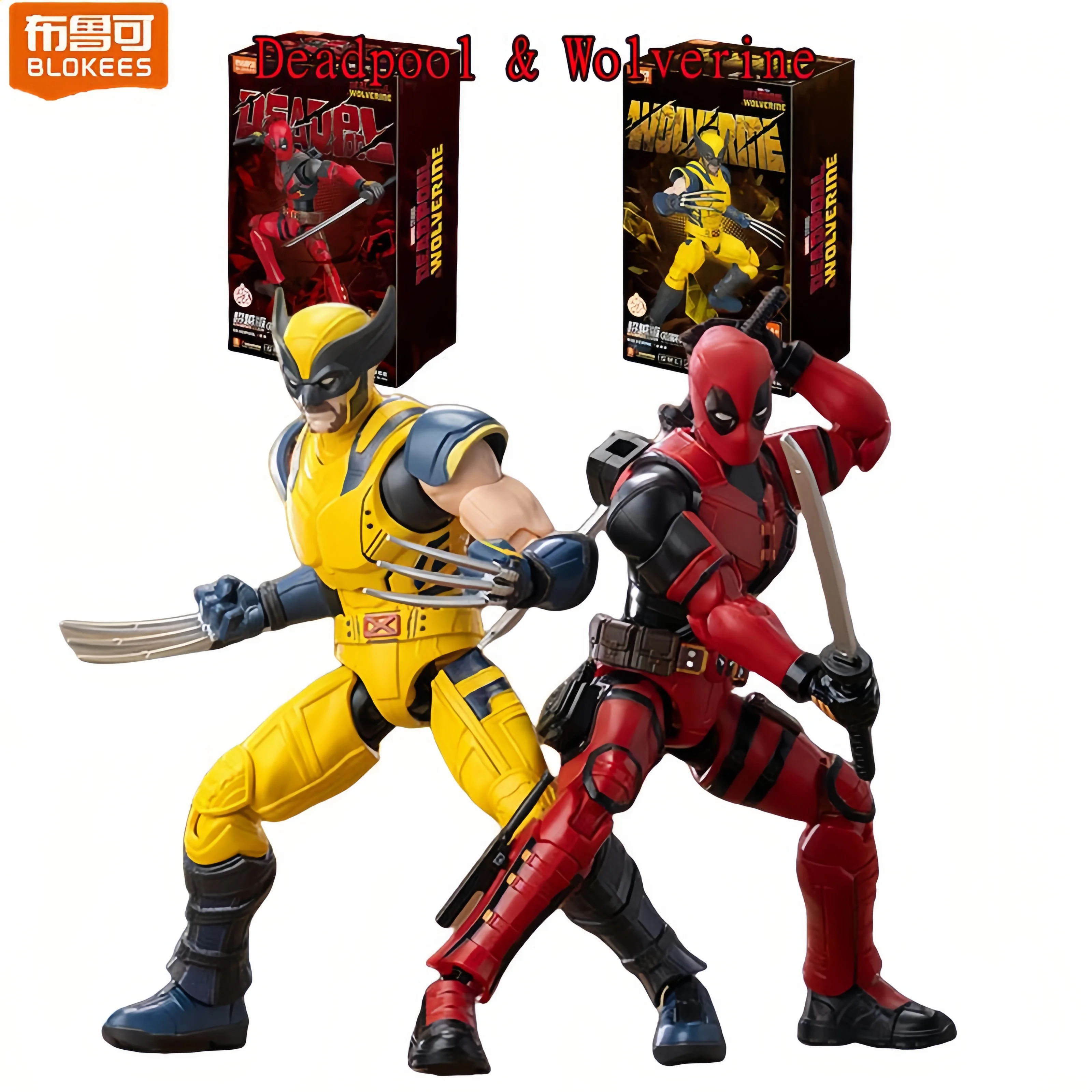 BLOKEES Deadpool & Wolverine Model 1/12 Action Figures Wolverine Deadpool Model Marvel Superheroes Collection Model Gift
BLOKEES Deadpool & Wolverine Model 1/12 Action Figures Wolverine Deadpool Model Marvel Superheroes Collection Model Gift