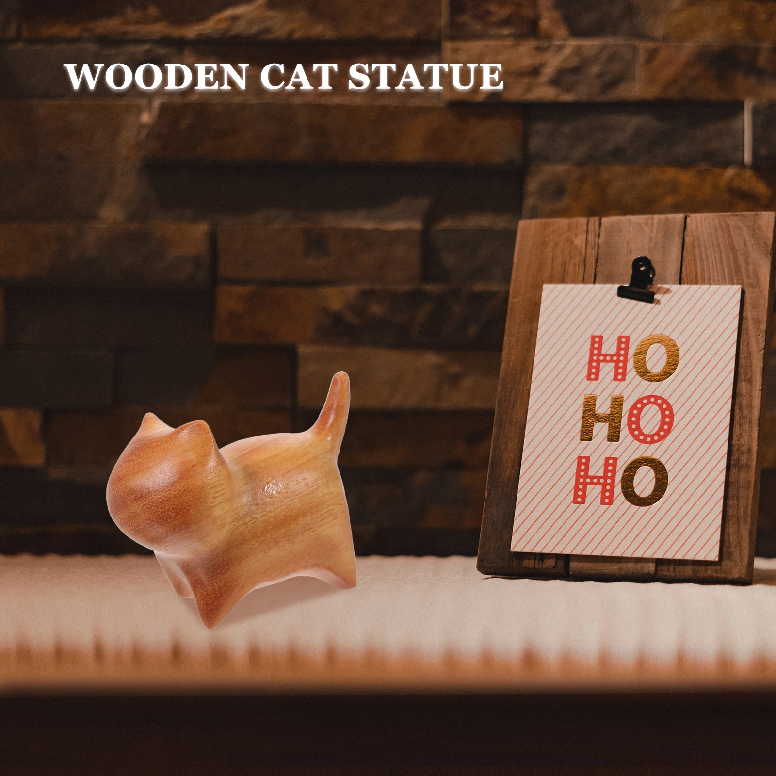Wooden Cat Figurine Cute Kitten Statue Home Decor Lightweight Portable Carving Small Shelf Ornament Craft Idea Valentine
Wooden Cat Figurine Cute Kitten Statue Home Decor Lightweight Portable Carving Small Shelf Ornament Craft Idea Valentine