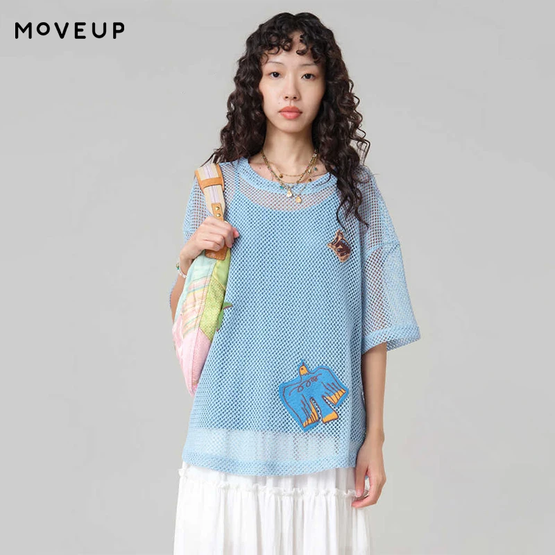 MOVEUP Short Sleeve Round Neck Mesh Embroidered T-Shirt Knitted Camisole Top 2026 Summer Two Piece Set For Women 3ELX10590
MOVEUP Short Sleeve Round Neck Mesh Embroidered T-Shirt Knitted Camisole Top 2026 Summer Two Piece Set For Women 3ELX10590