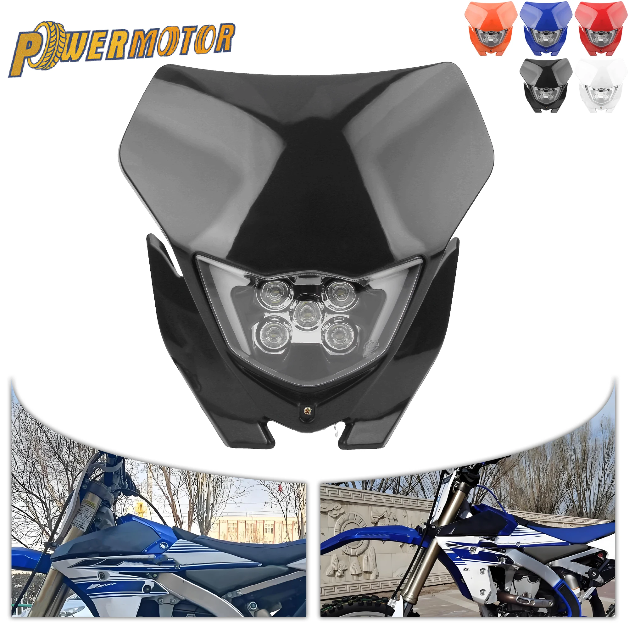 Motorcycle 5 LED Headlight Front Fairing Assembly For Yamaha WR250 WR400 Dirt Bike Headlamp Replacement Accessories
Motorcycle 5 LED Headlight Front Fairing Assembly For Yamaha WR250 WR400 Dirt Bike Headlamp Replacement Accessories