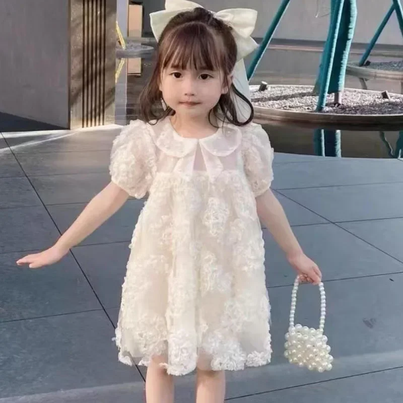 Girl Summer Clothes Flower Solid Princess Kids Girl Dress Short Sleeve Bow Ceremony Wedding Party Big Size
Girl Summer Clothes Flower Solid Princess Kids Girl Dress Short Sleeve Bow Ceremony Wedding Party Big Size