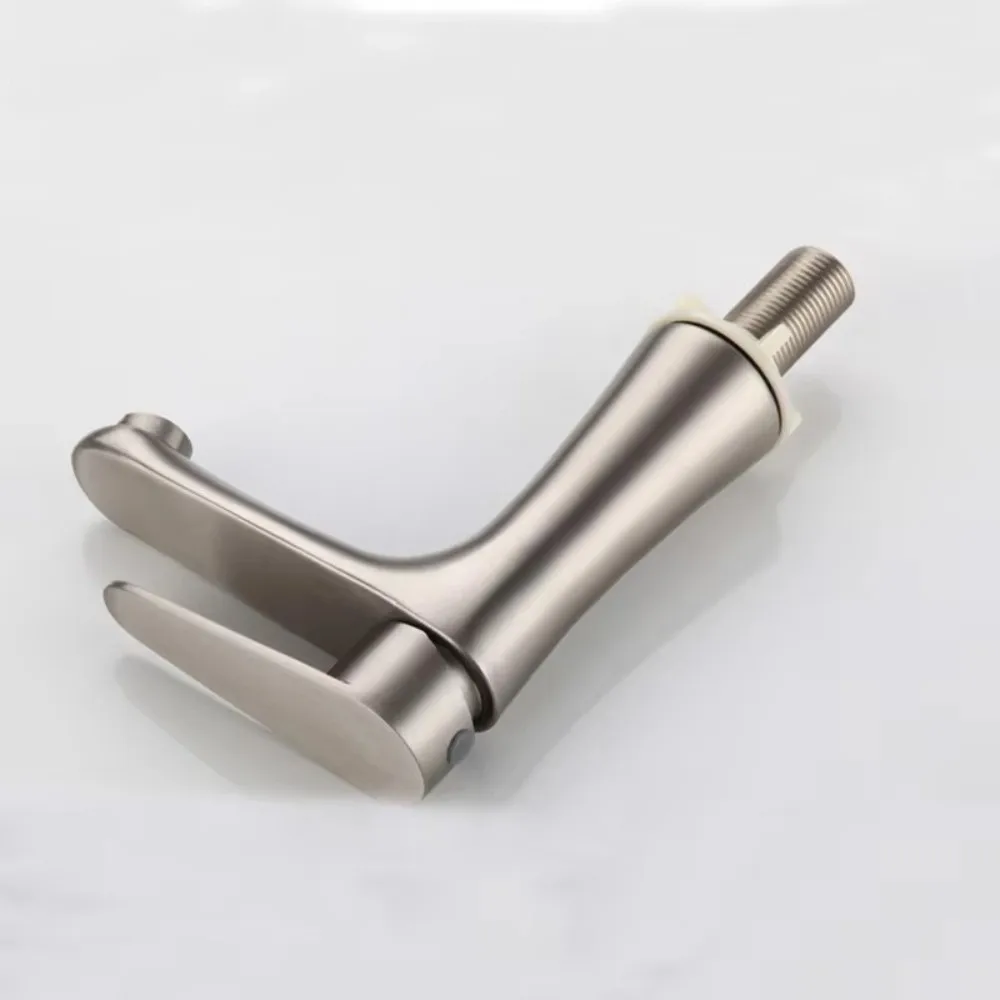 Смеситель из нержавеющей стали с одной ручкой, нержавеющий, с защитой от протечек, одинарный смеситель для раковины для холодной раковины, простая установка, многофункциональный 
Смеситель из нержавеющей стали с одной ручкой, нержавеющий, с защитой от протечек, одинарный смеситель для раковины для холодной раковины, простая установка, многофункциональный