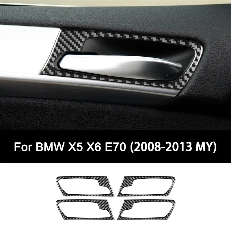 For BMW X5 X6 E70 (2010-2015), Premium Carbon Fiber Car Door Handle Frame Interior Sticker Personalized Auto Accessories
For BMW X5 X6 E70 (2010-2015), Premium Carbon Fiber Car Door Handle Frame Interior Sticker Personalized Auto Accessories