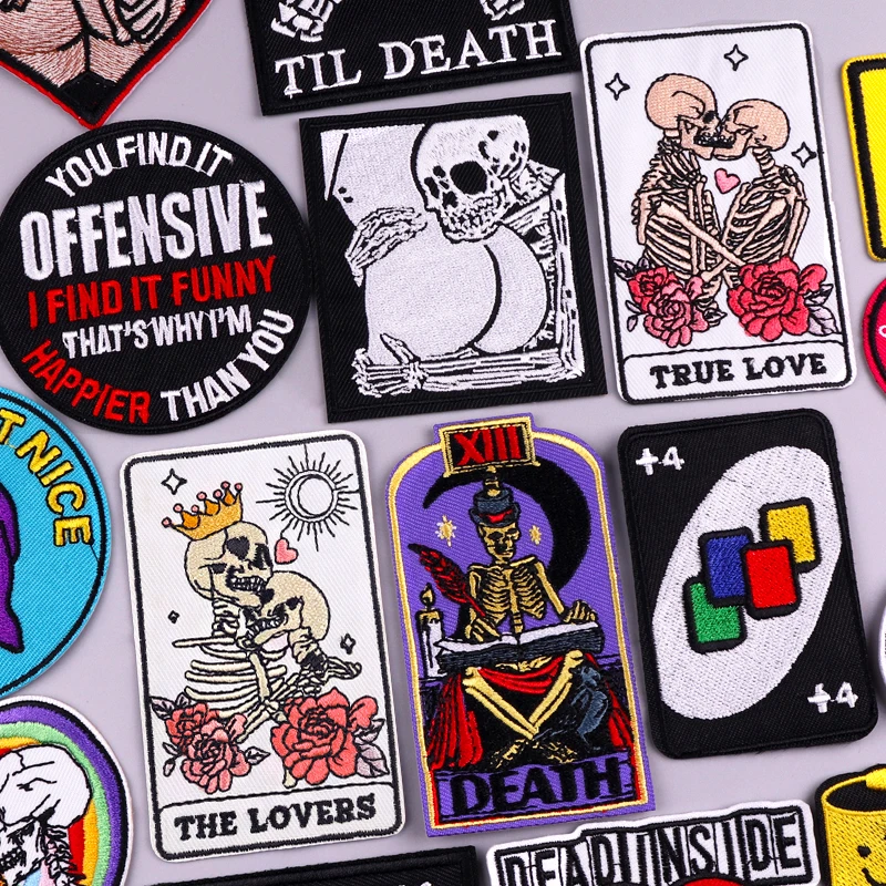 Iron On Patches For Clothing Thermoadhesive Patches On Clothes Stickers Punk Skeleton Embroidered Patches For Clothes Appliques
Iron On Patches For Clothing Thermoadhesive Patches On Clothes Stickers Punk Skeleton Embroidered Patches For Clothes Appliques