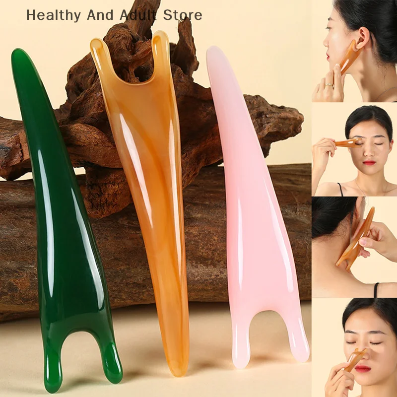 Multifunctional Resin Face Lifting Scraping Massage Nose Lifting Massage Y-shape Guasha Massage Reduce Puffiness Meridians Tool
Multifunctional Resin Face Lifting Scraping Massage Nose Lifting Massage Y-shape Guasha Massage Reduce Puffiness Meridians Tool
