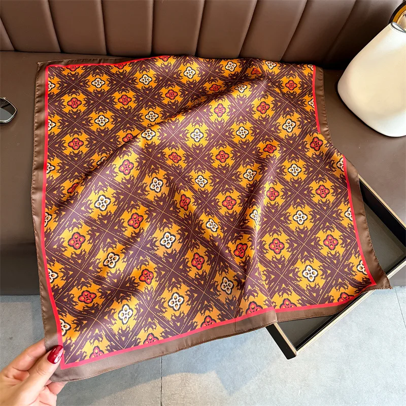 Luxury 70CM Square Scarf For Women Elegant Hijab Neckerchief Fashion Print Soft Stain Bandana Shawl Ladies Travel Beach Scarves
Luxury 70CM Square Scarf For Women Elegant Hijab Neckerchief Fashion Print Soft Stain Bandana Shawl Ladies Travel Beach Scarves