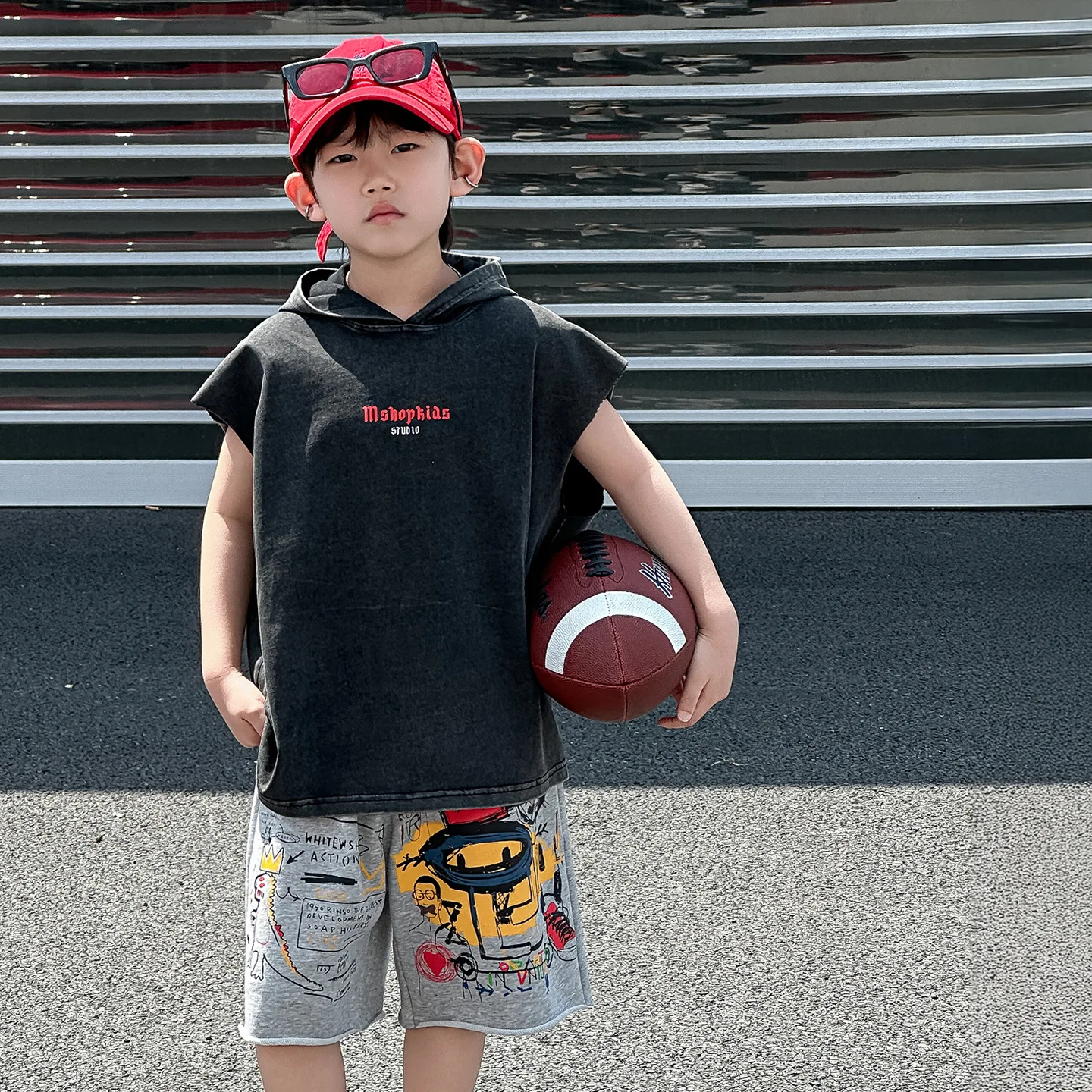 Boys' Summer Vest Children's Summer Style Korean Version 2025 New Item Sleeveless Hooded Denim Shorts Sport
Boys' Summer Vest Children's Summer Style Korean Version 2025 New Item Sleeveless Hooded Denim Shorts Sport