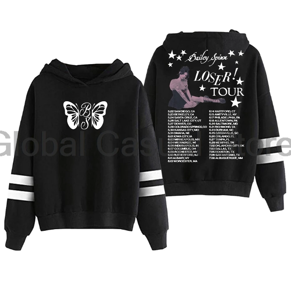 Bailey Spinn Loser Tour 2025 Hoodie Pocketless Parallel Bars Sleeve Streetwear Men Women Hooded Sweatshirts
Bailey Spinn Loser Tour 2025 Hoodie Pocketless Parallel Bars Sleeve Streetwear Men Women Hooded Sweatshirts
