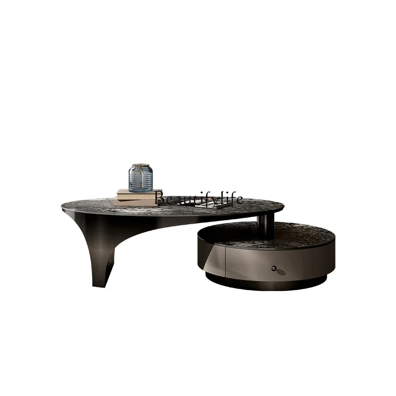 Italian light luxury coffee table living room new minimalist high-end sense size round
Italian light luxury coffee table living room new minimalist high-end sense size round