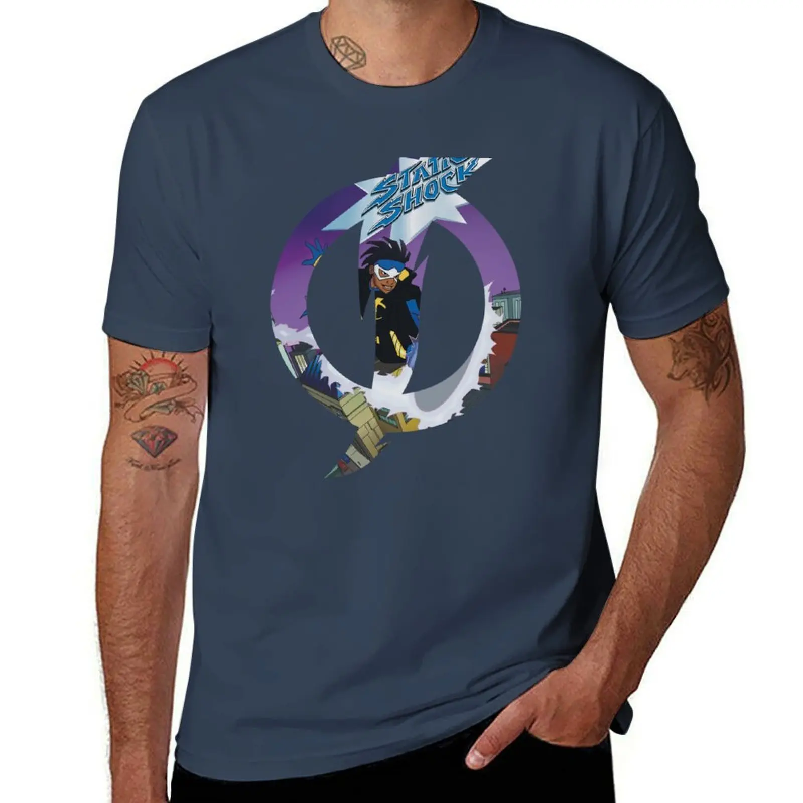 Static Shock T-Shirt man t shirt graphic t shirts for man cotton funny t shirts with prints T-Shirt
Static Shock T-Shirt man t shirt graphic t shirts for man cotton funny t shirts with prints T-Shirt