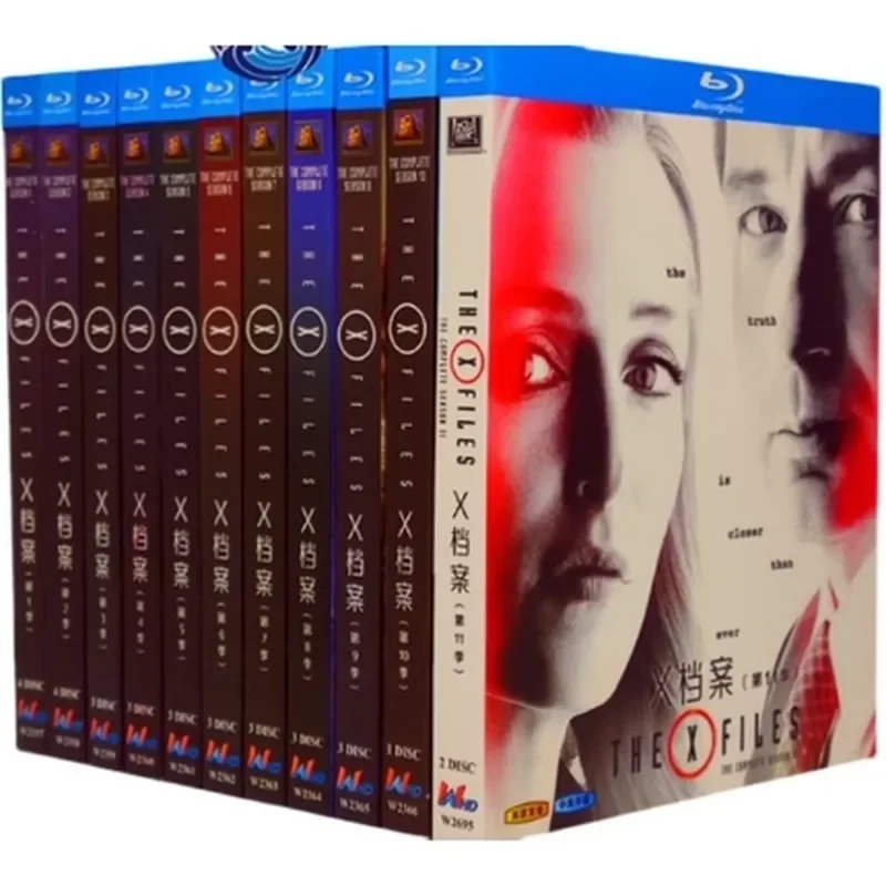 BD Blu-ray Disc DVD American TV Series The X Files Seasons 1 to 11 Complete Collection Uncut Official Version 33 Discs Box
BD Blu-ray Disc DVD American TV Series The X Files Seasons 1 to 11 Complete Collection Uncut Official Version 33 Discs Box