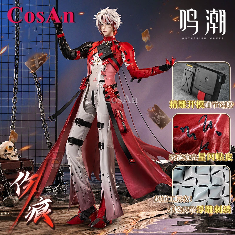 CosAn Game Wuthering Waves Scar Cosplay Costumes Fashion Red Uniforms Full Set Halloween Party Role Play Clothing S-XXL New
CosAn Game Wuthering Waves Scar Cosplay Costumes Fashion Red Uniforms Full Set Halloween Party Role Play Clothing S-XXL New