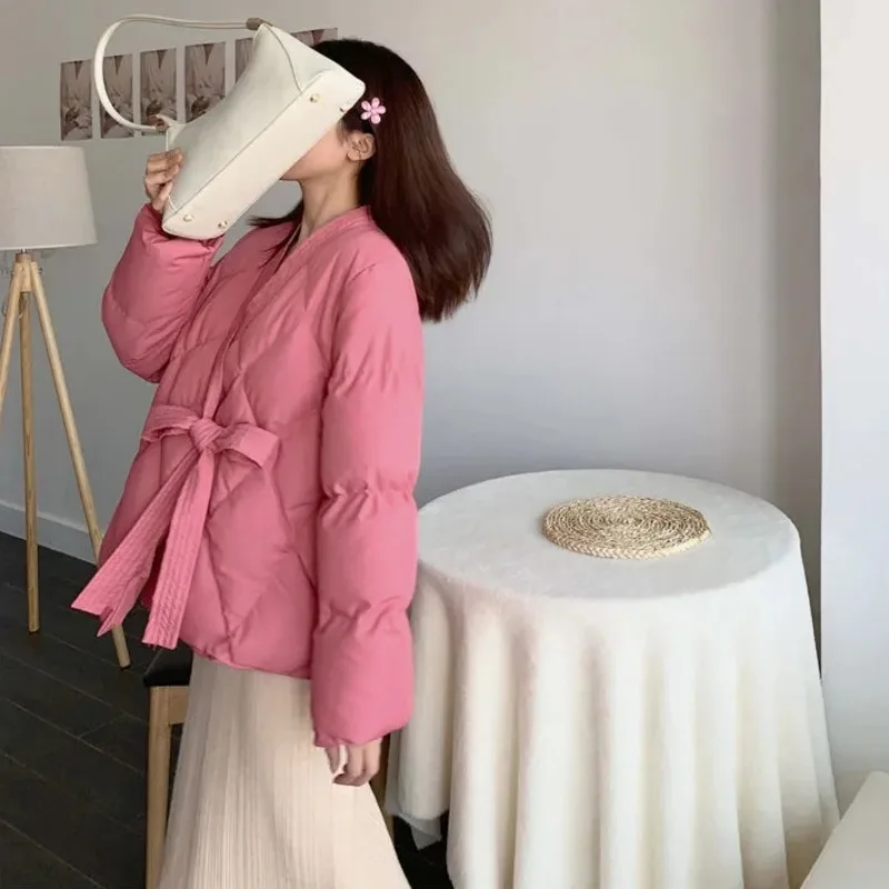 Bandage Jackets For Women 2022 New Spring Autumn Loose Solid Vintage Coat Female Casual Fashion V Neck Long Sleeves Tops
Bandage Jackets For Women 2022 New Spring Autumn Loose Solid Vintage Coat Female Casual Fashion V Neck Long Sleeves Tops