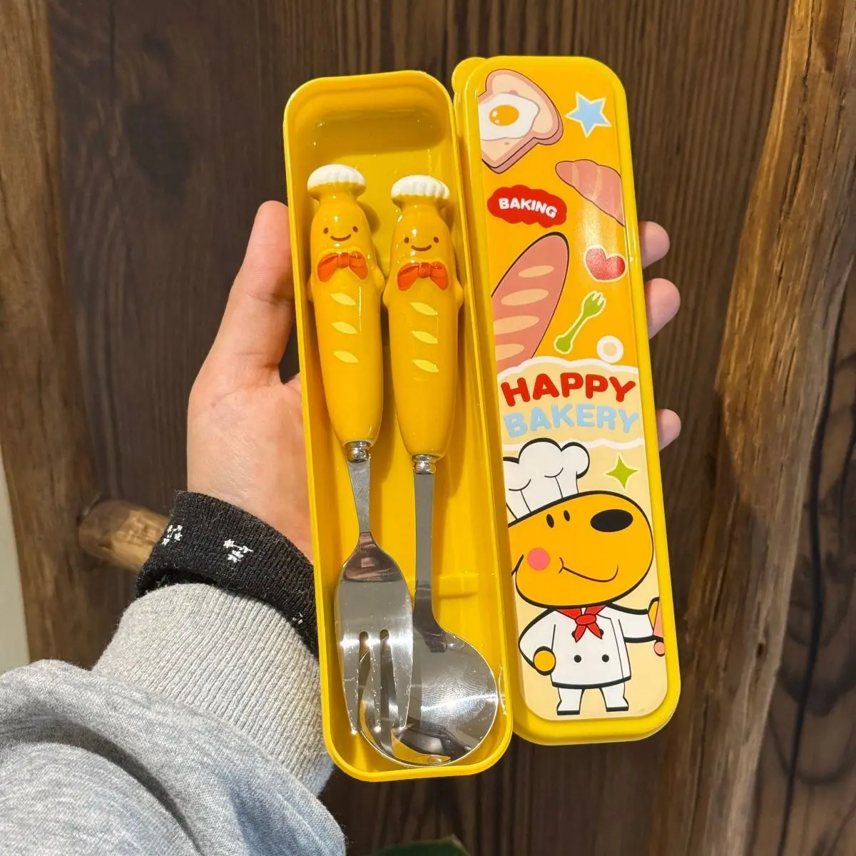 Anpanman three-piece set cartoon students and children portable high-looking ins cute chopsticks, spoons and forks cutlery box
Anpanman three-piece set cartoon students and children portable high-looking ins cute chopsticks, spoons and forks cutlery box