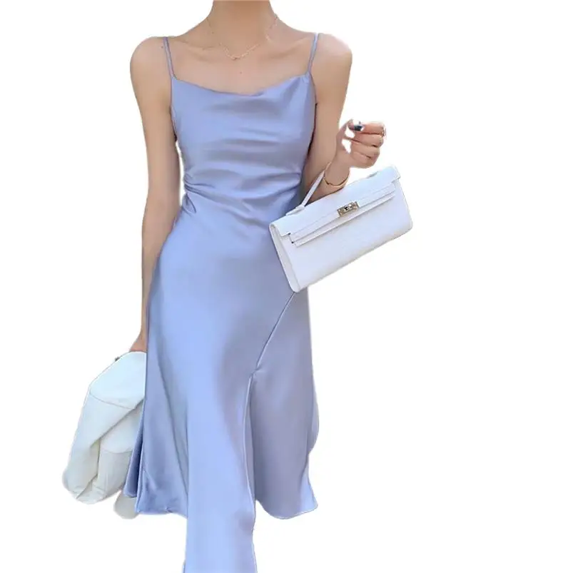 Spaghetti Strap Irregular Long Dress Women Summer 2024 Sleeveless Holiday Slim High Split Dress Korean Elegant Party Vestidos
Spaghetti Strap Irregular Long Dress Women Summer 2024 Sleeveless Holiday Slim High Split Dress Korean Elegant Party Vestidos
