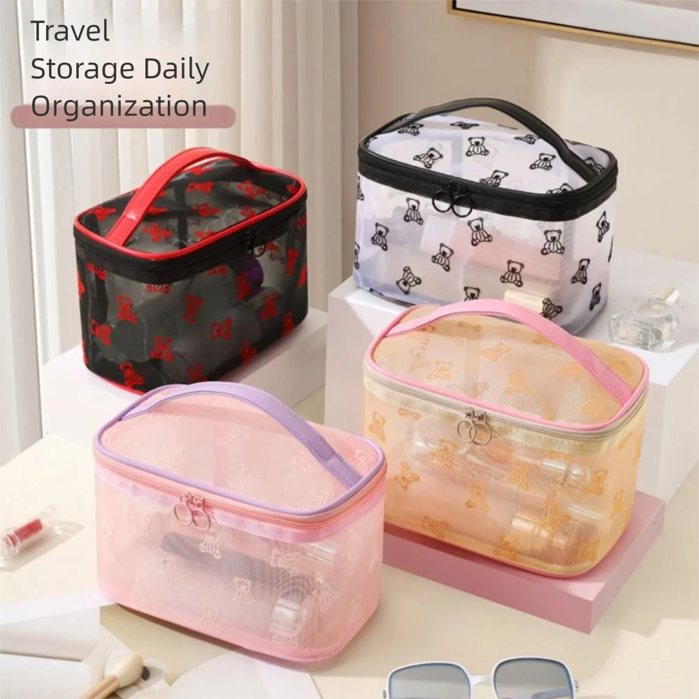 Large Capacity Mesh Cosmetic Bags INS Multi-Functional Toiletries Storage Pouch Zipper Portable Visible Wash Handbag Outdoor
Large Capacity Mesh Cosmetic Bags INS Multi-Functional Toiletries Storage Pouch Zipper Portable Visible Wash Handbag Outdoor