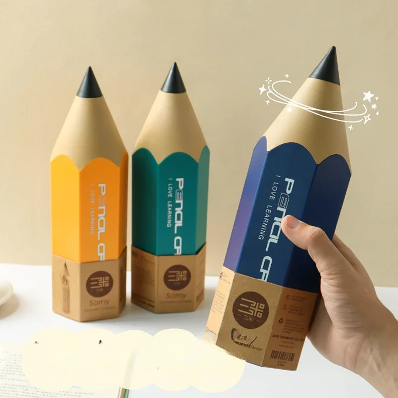Pencil Shaped Storage Box Student Creative Pen Holder Desktop with Cover Dust-proof Stationery Pen Holder Makeup Brush Holder
Pencil Shaped Storage Box Student Creative Pen Holder Desktop with Cover Dust-proof Stationery Pen Holder Makeup Brush Holder