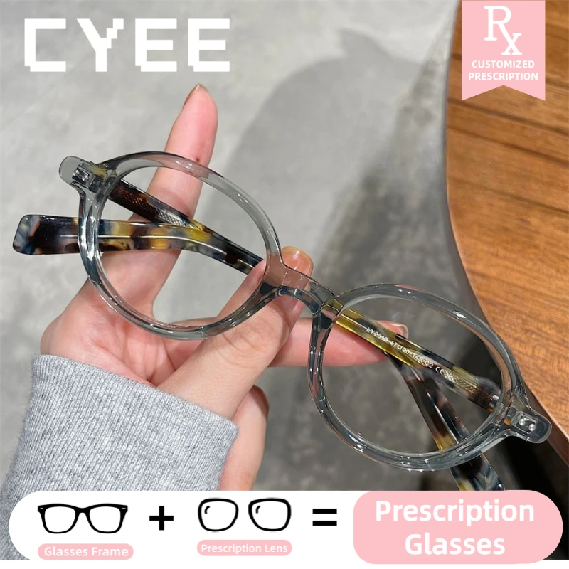 CYEE Personalized Vintage Oval Anti Blue Light Eyewear Customization Prescription Optical Glasses Photochromic Myopia Eyeglasses
CYEE Personalized Vintage Oval Anti Blue Light Eyewear Customization Prescription Optical Glasses Photochromic Myopia Eyeglasses