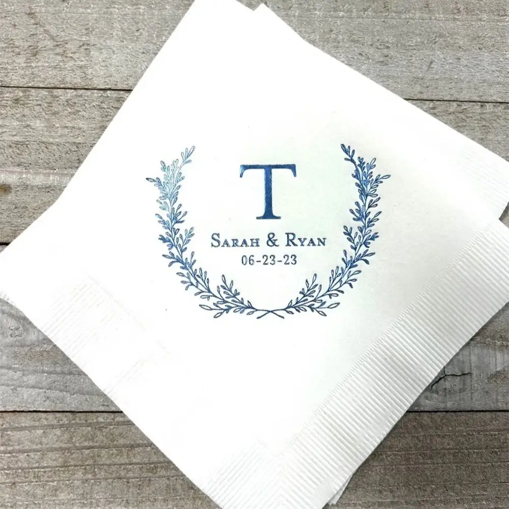 Personalized Napkins Wedding Napkins Custom Laurel Wreath Decorative Wreath Beverage Cocktail Luncheon Dinner Guest Towels Avail
Personalized Napkins Wedding Napkins Custom Laurel Wreath Decorative Wreath Beverage Cocktail Luncheon Dinner Guest Towels Avail