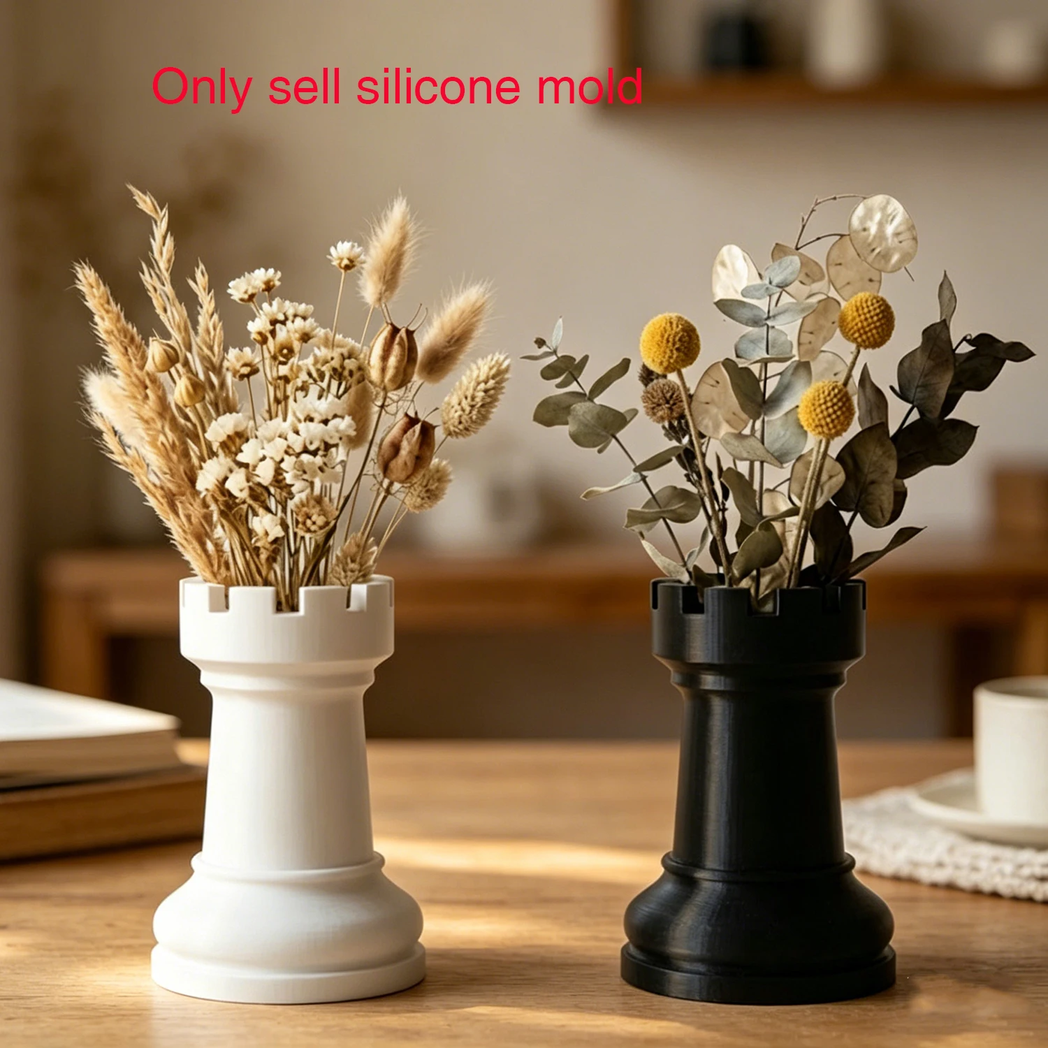 Silicone Mold For Chess Piece Vase - Flower Pot Mold for Cement Plaster, Creative Tabletop Decor, Unique Home Gift
Silicone Mold For Chess Piece Vase - Flower Pot Mold for Cement Plaster, Creative Tabletop Decor, Unique Home Gift