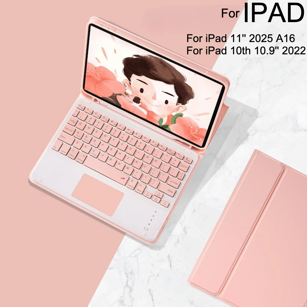 Съемный чехол-клавиатура Folio для iPad 11 дюймов, 2025 A16 с держателем для карандашей, чехол для клавиатуры для iPad 10-го поколения, 10,9 дюймов, 2022
Съемный чехол-клавиатура Folio для iPad 11 дюймов, 2025 A16 с держателем для карандашей, чехол для клавиатуры для iPad 10-го поколения, 10,9 дюймов, 2022