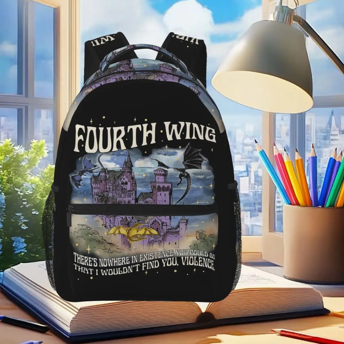 Fourth Wing Xaden Riorson House Backpack Student Boys Girls BookBag Kids School Bag Laptop Shoulder Bags for Men Women
Fourth Wing Xaden Riorson House Backpack Student Boys Girls BookBag Kids School Bag Laptop Shoulder Bags for Men Women