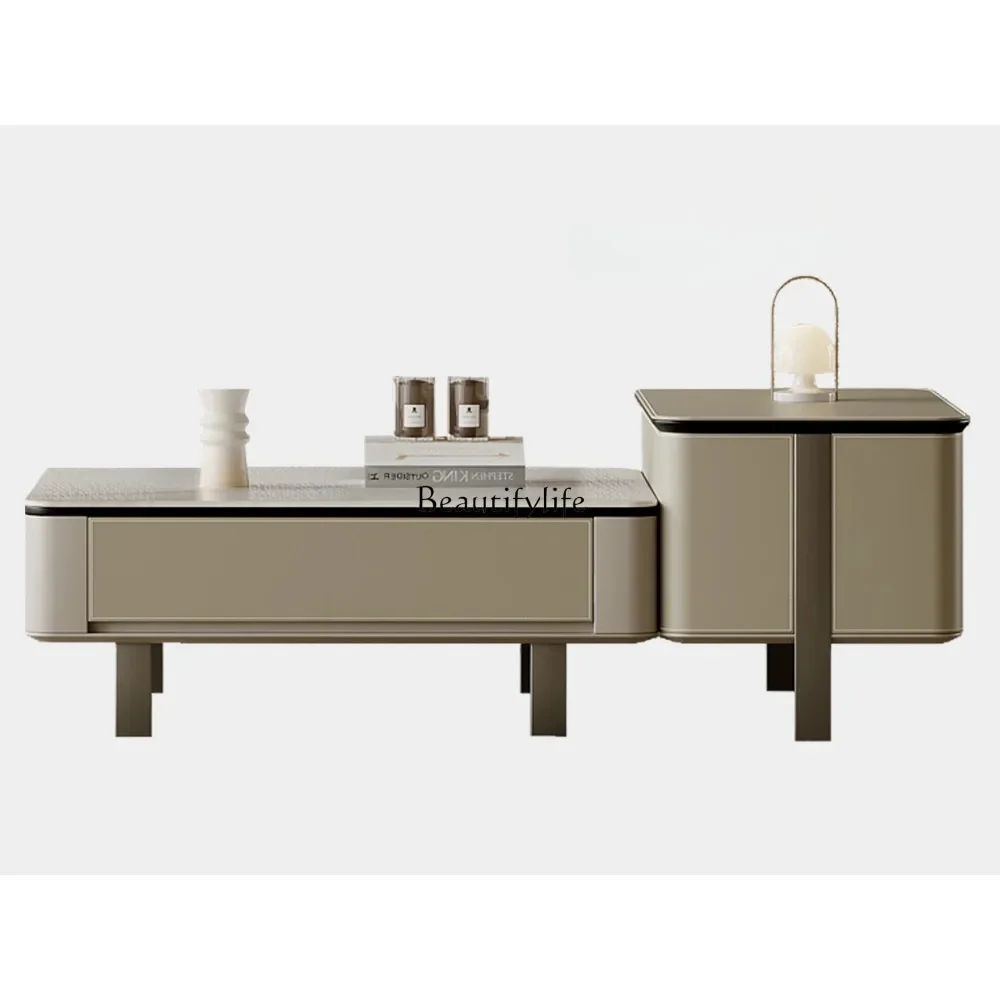Simple Saddle Leather Tea Table Living Room Home High-Grade Artistic Designer Square High and Low Tea Table
Simple Saddle Leather Tea Table Living Room Home High-Grade Artistic Designer Square High and Low Tea Table