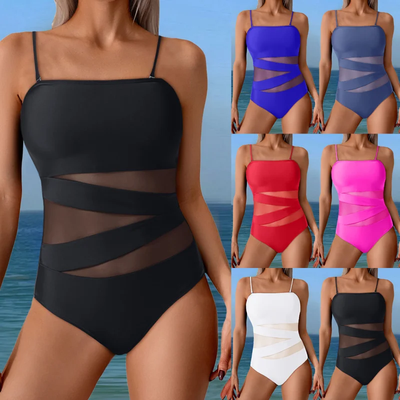 Swimsuit Sexy Multi-color Mesh Patchwork Swimsuit Strap One-piece Swimsuit Beach Swimsuit
Swimsuit Sexy Multi-color Mesh Patchwork Swimsuit Strap One-piece Swimsuit Beach Swimsuit