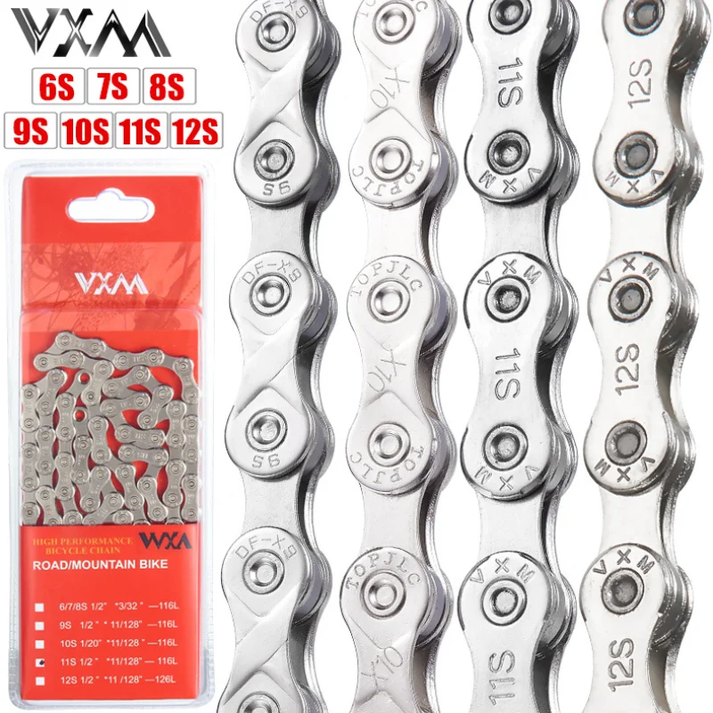 Mountain Bike Chain 8 9 10 11 12 Speed Road Folding Bike 27S 33S Single Speed Transmission Chain
Mountain Bike Chain 8 9 10 11 12 Speed Road Folding Bike 27S 33S Single Speed Transmission Chain