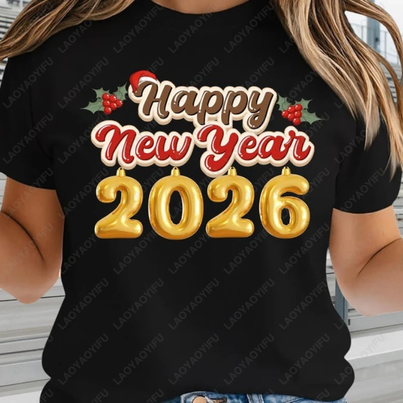 С Новым годом 2026 Рубашка с милым воздушным шаром в простом стиле с буквами унисекс для взрослых Хлопковые футболки Фестиваль Рождество NYE Вечеринка Дышащие топы
С Новым годом 2026 Рубашка с милым воздушным шаром в простом стиле с буквами унисекс для взрослых Хлопковые футболки Фестиваль Рождество NYE Вечеринка Дышащие топы