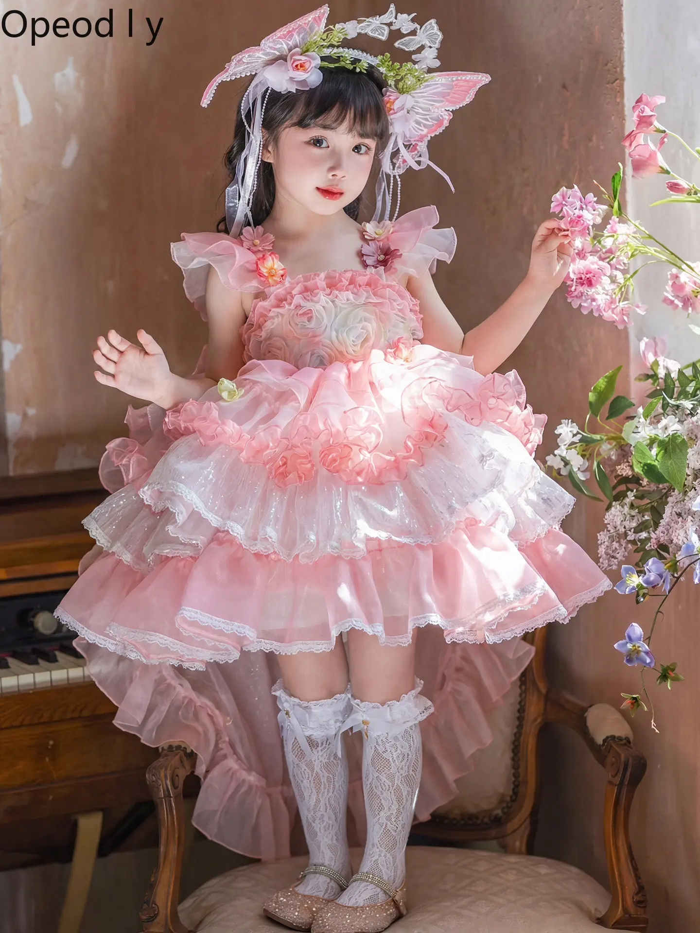 Girl Lolita Princess Dress 2026 Summer Sweet and Lovely Child Rose Wedding Princess Lolita Bow Trailing Fluffy Dress
Girl Lolita Princess Dress 2026 Summer Sweet and Lovely Child Rose Wedding Princess Lolita Bow Trailing Fluffy Dress
