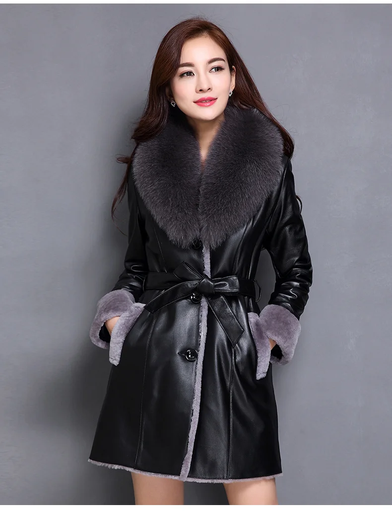 2024 Leather and fur integrated coat for women, medium length new sheep cut down coat, genuine leather coat, fur coat
2024 Leather and fur integrated coat for women, medium length new sheep cut down coat, genuine leather coat, fur coat
