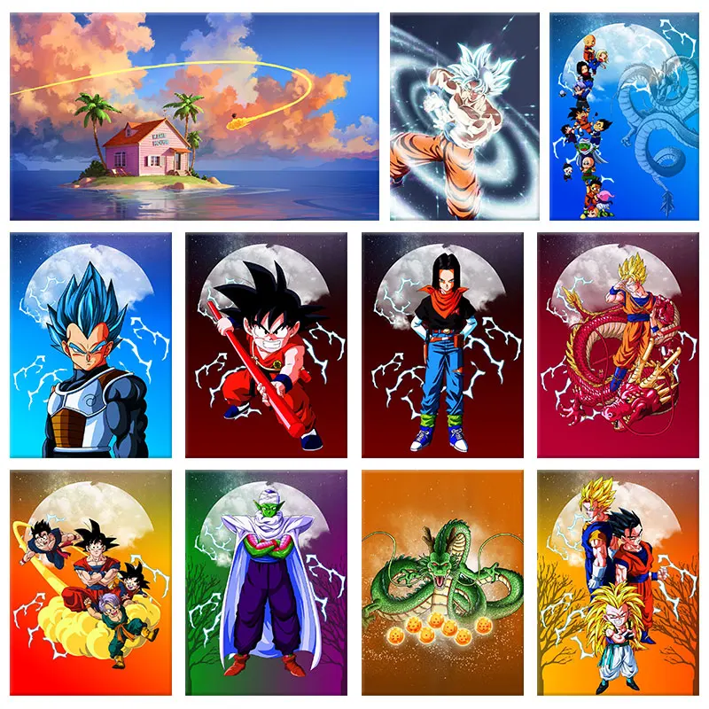 Japan Anime Dragon Ball Figures Vegeta Goku Peripherals Posters for Wall Living Room Art Canvas Painting Decoration Mural Gifts
Japan Anime Dragon Ball Figures Vegeta Goku Peripherals Posters for Wall Living Room Art Canvas Painting Decoration Mural Gifts