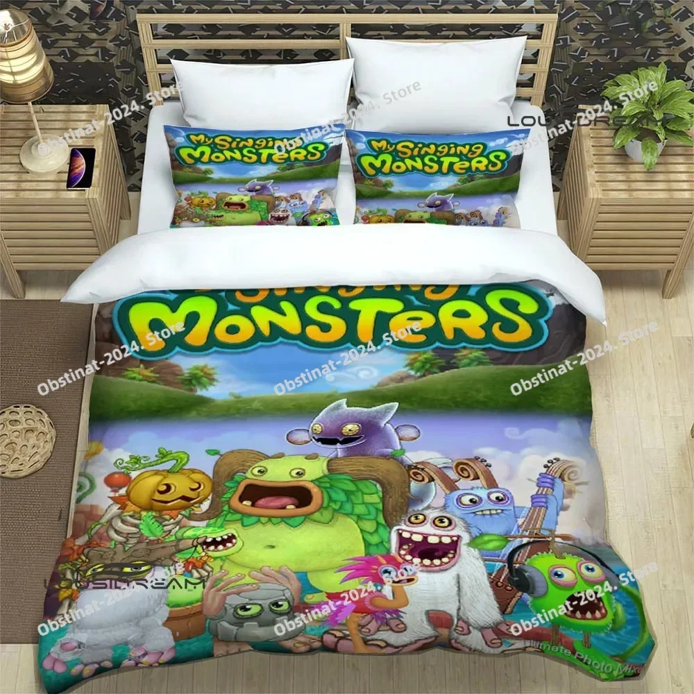 Game My Singing Monsters Bedding Set Printed single Comforter Quilt Bed Cover Duvet Cover Pillow Case 3 Pieces Kids Adult Size
Game My Singing Monsters Bedding Set Printed single Comforter Quilt Bed Cover Duvet Cover Pillow Case 3 Pieces Kids Adult Size