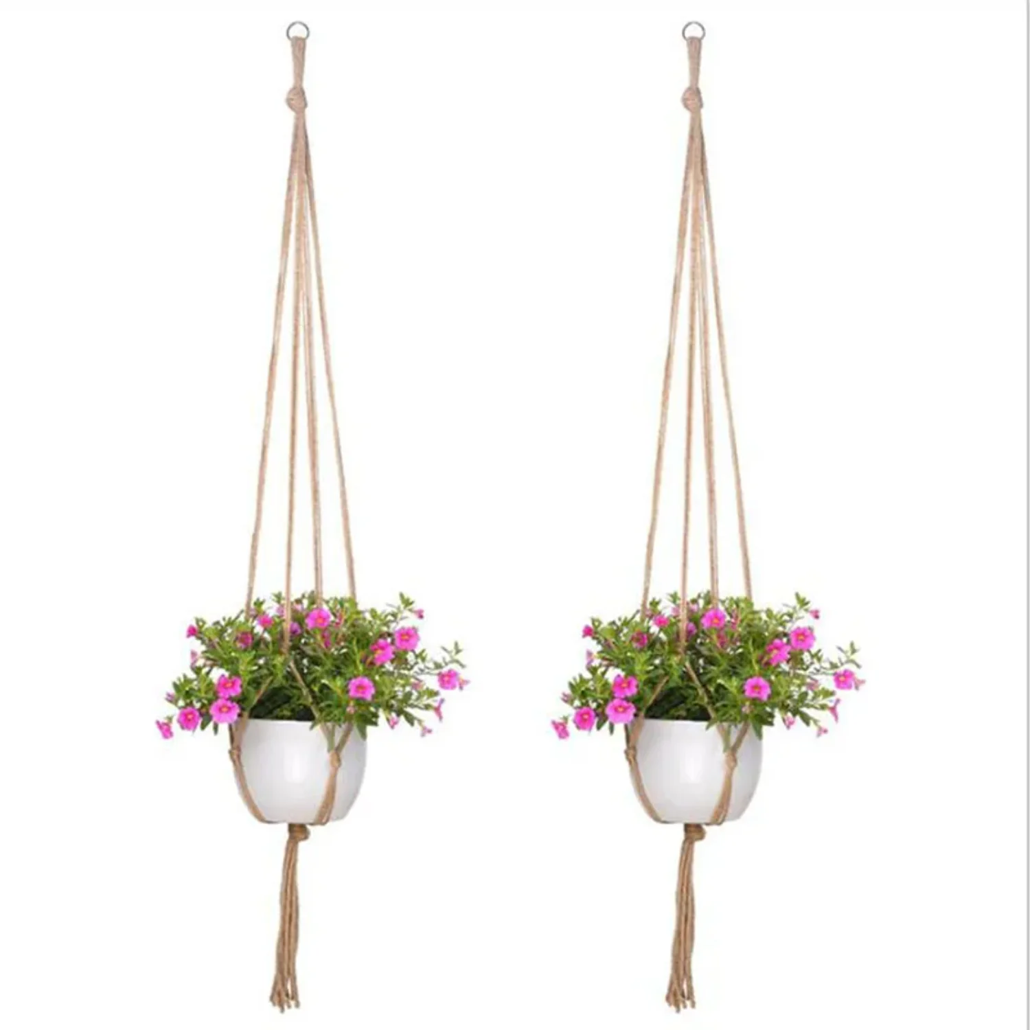 Handmade Macrame Flower Pot Hanging Basket Knotted Rope Flowerpot Net Bag Horticultural Door Balcony Courtyard Garden Decor
Handmade Macrame Flower Pot Hanging Basket Knotted Rope Flowerpot Net Bag Horticultural Door Balcony Courtyard Garden Decor
