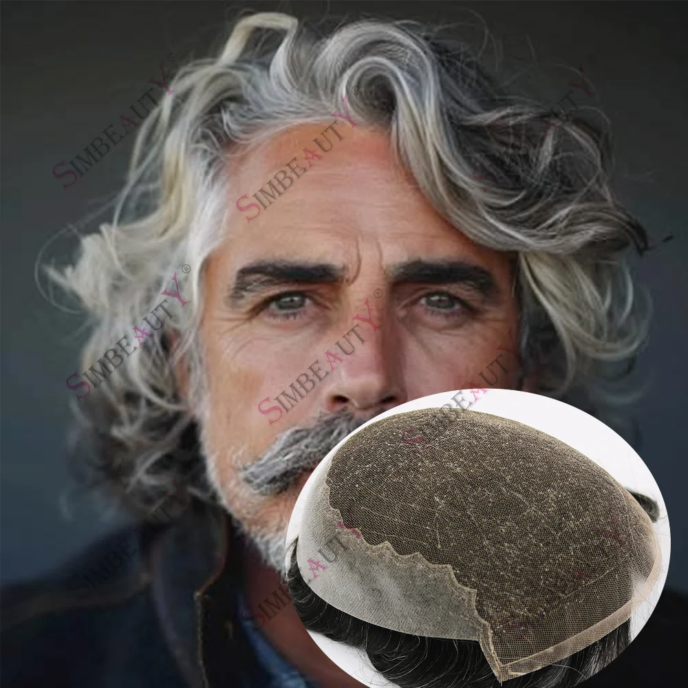 28MM Curly Q6 Lace Front Male Wigs Black Grey Hair Replacement System Undetectable Natural Human Hair Swiss Lace Toupee for Men
28MM Curly Q6 Lace Front Male Wigs Black Grey Hair Replacement System Undetectable Natural Human Hair Swiss Lace Toupee for Men