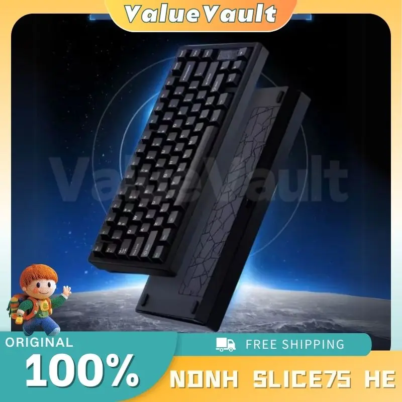 NDNH Slice75 HE Hall Effect Gaming Keyboard 75 Percent Aluminum Rapid Trigger with Gateron Jade Pro Magnetic Switch Keyboard
NDNH Slice75 HE Hall Effect Gaming Keyboard 75 Percent Aluminum Rapid Trigger with Gateron Jade Pro Magnetic Switch Keyboard
