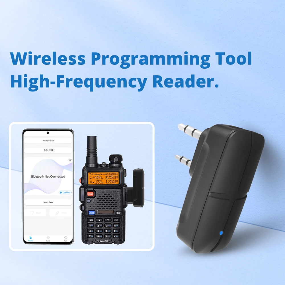 K Port Frequency Writer Walkie Talkie Wireless Bluetooth Programming Adapter Connector for Baofeng UV-5R BF-F8+ GT-3TP GT-5R
K Port Frequency Writer Walkie Talkie Wireless Bluetooth Programming Adapter Connector for Baofeng UV-5R BF-F8+ GT-3TP GT-5R