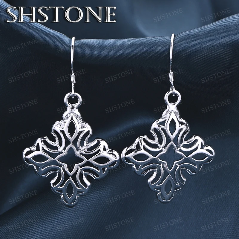 Vintage Exquisite 925 Sterling Silver Square Hollow Carved Drop Earrings For Women Elegant Jewelry Wedding Party Gift Accessorie
Vintage Exquisite 925 Sterling Silver Square Hollow Carved Drop Earrings For Women Elegant Jewelry Wedding Party Gift Accessorie