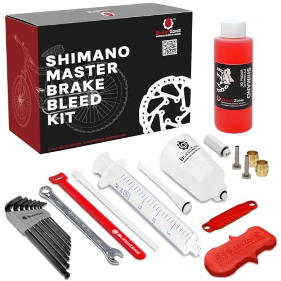 Bicycle Brake Bleed Kit for Shimano Brakes Bleed Kit, Bike Hydraulic Brake Kit with 120ml Mineral Oil and Syringe - Fits with S
Bicycle Brake Bleed Kit for Shimano Brakes Bleed Kit, Bike Hydraulic Brake Kit with 120ml Mineral Oil and Syringe - Fits with S