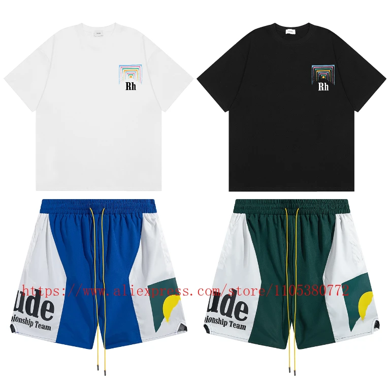 Новые модные мужские шорты RHUDE 2026 года с цветными блоками, в стиле хип-хоп, с эластичным поясом и шнурком, повседневные пляжные шорты, быстрая доставка
Новые модные мужские шорты RHUDE 2026 года с цветными блоками, в стиле хип-хоп, с эластичным поясом и шнурком, повседневные пляжные шорты, быстрая доставка