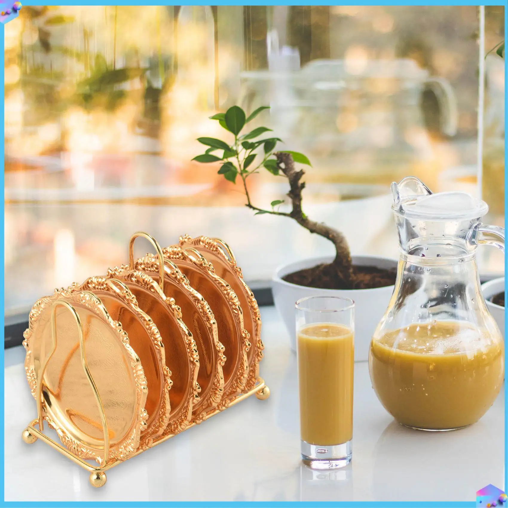 A43T Series 6 Piece Roller Coaster Creative Drink Coaster Decorative Frame Non-Slip Metal Coaster Desktop Display With Pole Fram
A43T Series 6 Piece Roller Coaster Creative Drink Coaster Decorative Frame Non-Slip Metal Coaster Desktop Display With Pole Fram