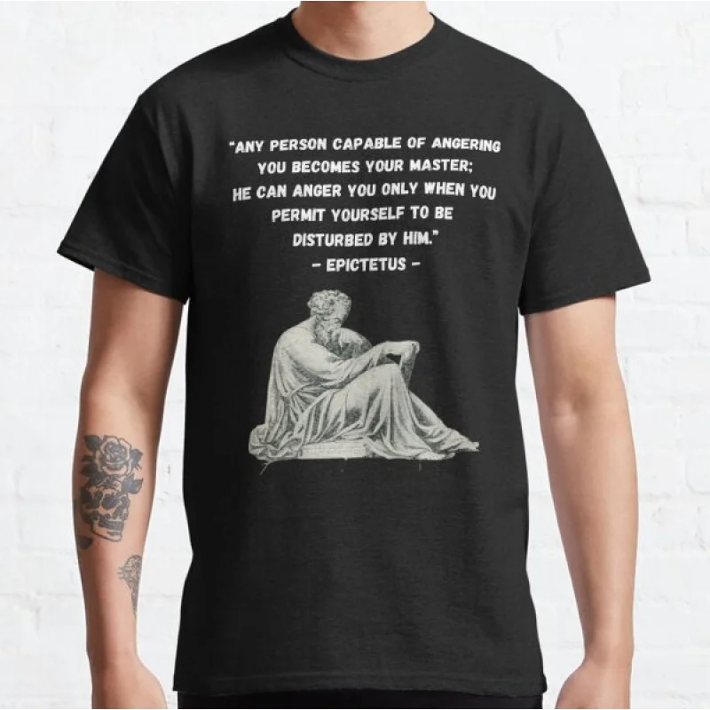 Epictetus Any Person Who Angers You Becomes Your Master Stoic Wisdom Gitf t shirt stoic philosopher Graphic clothes All size Top
Epictetus Any Person Who Angers You Becomes Your Master Stoic Wisdom Gitf t shirt stoic philosopher Graphic clothes All size Top