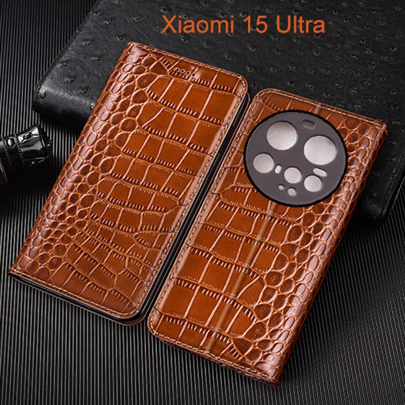 Crocodile Genuine Leather Flip Case For Xiaomi Mi 15 Ultra Phone Cover Card Cases Scratch Proof
Crocodile Genuine Leather Flip Case For Xiaomi Mi 15 Ultra Phone Cover Card Cases Scratch Proof