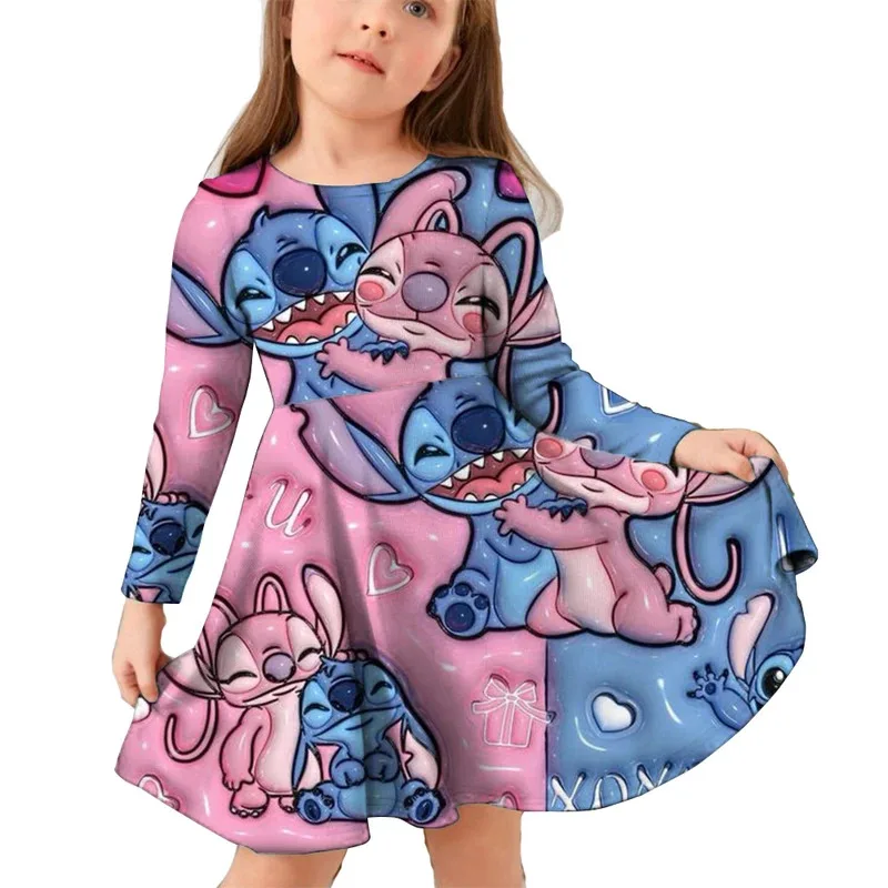Stitch Short Dresses Casual Children's Clothes 2025 Party Girls Autumn Dress Child Costume 2 To 14 Years Girl Holiday Kids Top
Stitch Short Dresses Casual Children's Clothes 2025 Party Girls Autumn Dress Child Costume 2 To 14 Years Girl Holiday Kids Top
