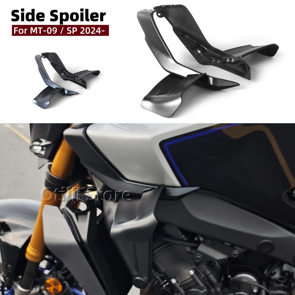 Motorcycle ABS Side Spoiler Air Deflector Wing Aerodynamic Winglet Front Fairing For Yamaha MT-09 MT09 SP MT 09 2024 2025 2026
Motorcycle ABS Side Spoiler Air Deflector Wing Aerodynamic Winglet Front Fairing For Yamaha MT-09 MT09 SP MT 09 2024 2025 2026