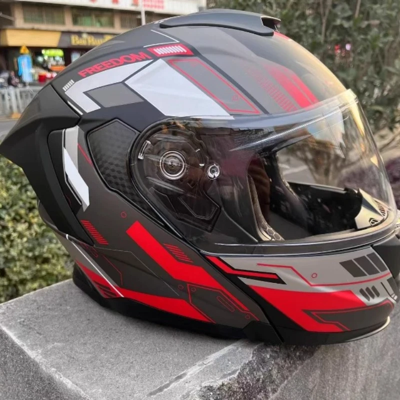 M-5XL Motorcycle Full Face Helmet Double Lens Modular Extra Large Electric Vehicle Warm Safety Helmet with Bluetooth Headphones
M-5XL Motorcycle Full Face Helmet Double Lens Modular Extra Large Electric Vehicle Warm Safety Helmet with Bluetooth Headphones