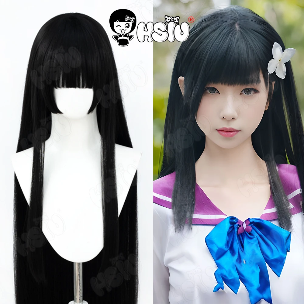 Sankarea Cospaly Wig HSIU 90CM Black long hair Heat Resistant Synthetic Wig+Wig cap Anime Undying Love Sanka Rea cosplay
Sankarea Cospaly Wig HSIU 90CM Black long hair Heat Resistant Synthetic Wig+Wig cap Anime Undying Love Sanka Rea cosplay