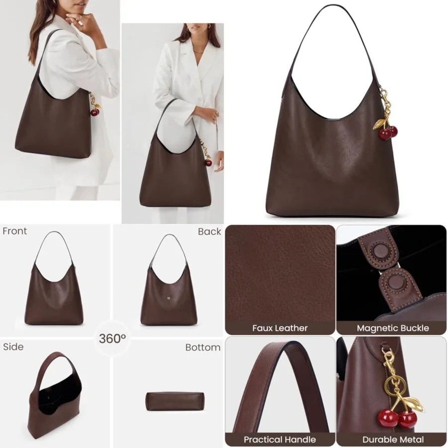 Suede Hobo Bags Vegan Shoulder Bag Tote for Women Medium Slouchy Designer Handbags Purses Fall Fashion
Suede Hobo Bags Vegan Shoulder Bag Tote for Women Medium Slouchy Designer Handbags Purses Fall Fashion